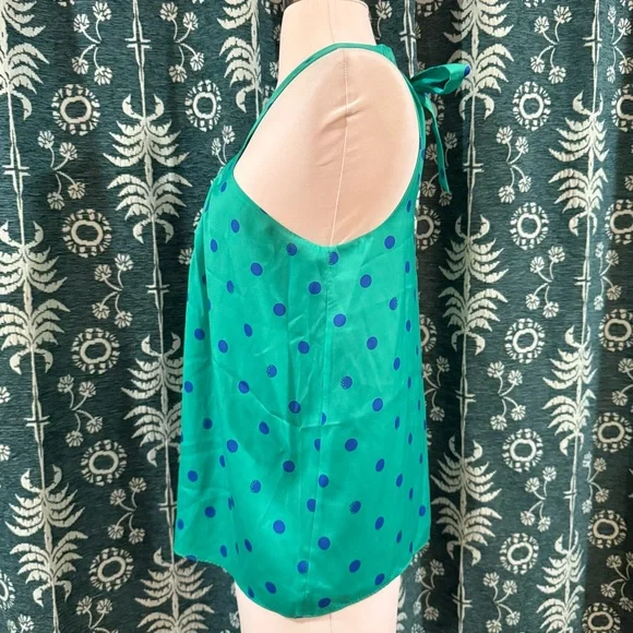 Lilly Pulitzer Rori Halter Top Botanical Garden Hotter Spot Polka Dot Top Small - Picture 6 of 8